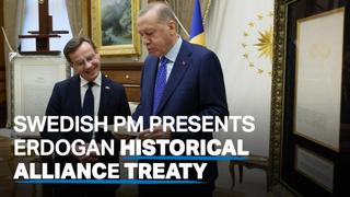 Turkish president, Swedish PM exchange old documents highlighting historical cooperation