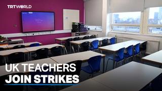 Teachers in Britain join nationwide strikes