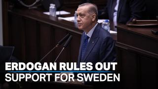 Erdogan rules out greenlighting Sweden's entry into NATO