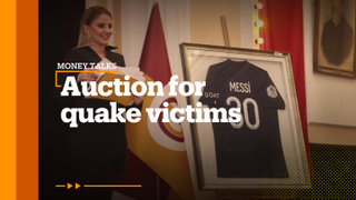 Turkish football team Galatasary hosts charity auction for earthquake victims
