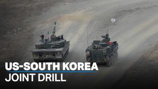 US and South Korean troops conduct live fire exercises