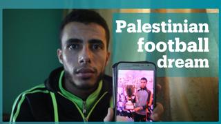 Palestinian football player injured in Gaza