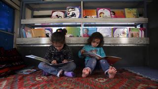 Kabul Library Bus: Bus provides safe learning environment for kids