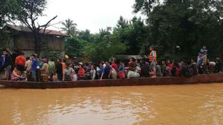 Hundreds missing after Laos dam collapses