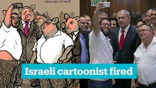 Cartoonist loses his job over caricature mocking Netanyahu