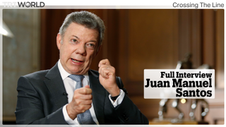 Full interview with Juan Manuel Santos | Crossing The Line