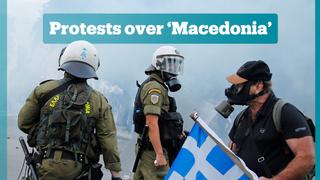 Protests over Macedonia's name agreement