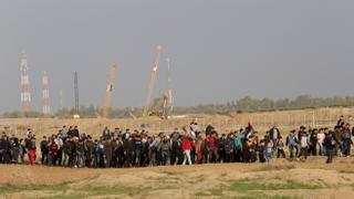Israel-Palestine Tensions: Palestinians hold weekly protest at Gaza border