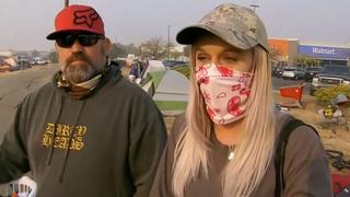California Wildfires: Hundreds of evacuates living in tent camps