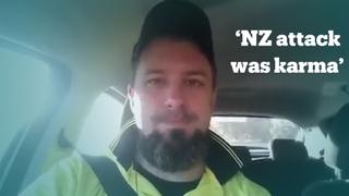 Australian far-right activist says NZ attack was 'karma'