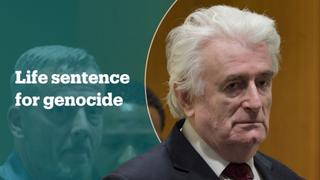 Former Bosnian Serb leader Radovan Karadzic sentenced to life for genocide