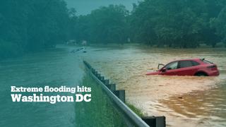 Washington DC hit by heavy rains and flash floods