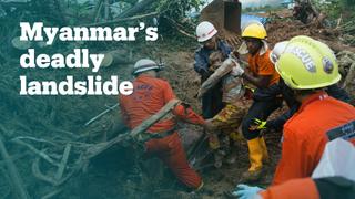 Search for missing after Myanmar landslide