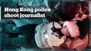 Hong Kong police shoot reporter during protests