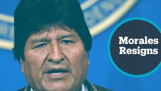 Bolivia Political Crisis: President Morales resigns after election fury