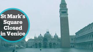 Venice Flooding: St Mar's Square closed over safety concerns