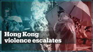 Violent protests continue in Hong Kong