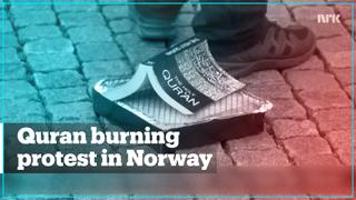 In Norway, far-right group SIAN held a Quran burning protest