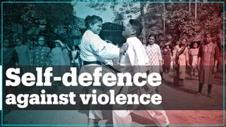 Indian women learn self-defence to protect themselves against rapists