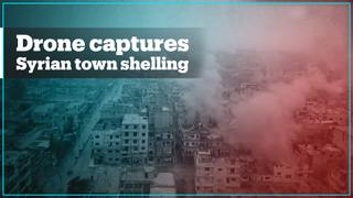 TRT Arabi drone captures regime bombing of Syrian town