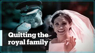 Prince Harry and Meghan ‘step back’ from Britain’s royal family