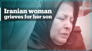 Iranian woman grieves for son killed by Iran missile