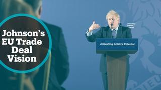 British PM Boris Johnson sets out vision for EU trade deal