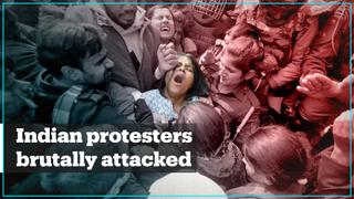 Indian protesters say police brutally attacked them