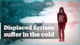 Displaced Syrians suffer in the cold