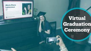 US students in lockdown celebrate graduations virtually