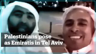 Israelis queue for pictures after Palestinians pose as Emiratis in Tel Aviv