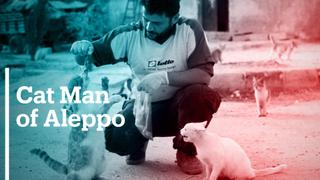 The ‘Cat Man of Aleppo’ helps community cope with war