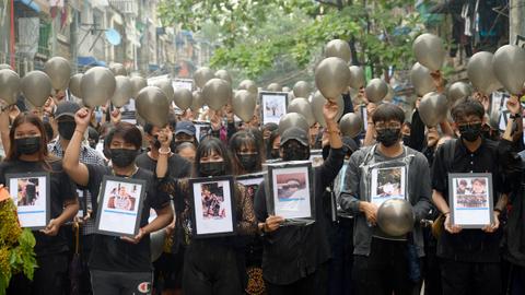 Myanmar Junta Targets Celebrities Promoting Anti Coup Protests