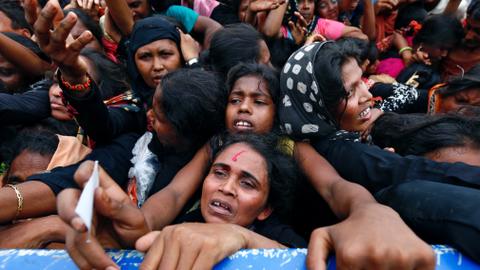 Protesters in Myanmar try to block Red Cross aid to Rohingya Muslims