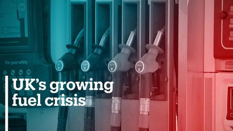 Britain calls for end to panic buying fuel