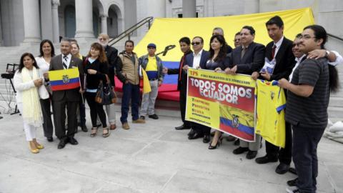 Ecuadorians in US demand immigration help after earthquake