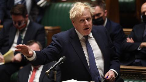 Conservative MP switches sides as Johnson faces 'partygate' music