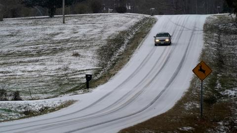 Millions take cover as powerful winter storm sweeps southeastern US