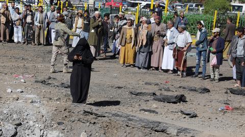Saudi-led coalition strikes kill over a dozen in Yemen's Sanaa