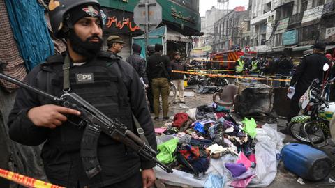 Deadly bomb blast targets crowded bazaar in Pakistan’s Lahore