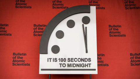 Doomsday Clock stuck at 100 seconds to midnight as 'apocalypse' looms