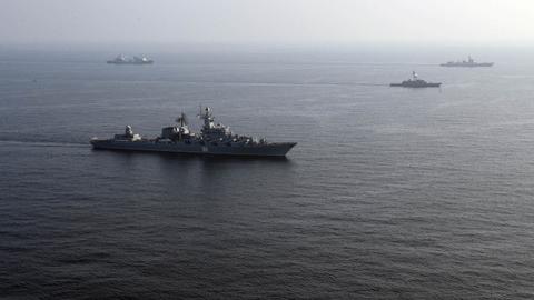 Iran, Russia and China begin naval manoeuvres as tensions with US persist