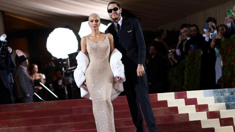 Kim Kardashian wears Marilyn Monroe gown at Met Gala red carpet