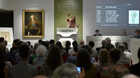 Rediscovered Michelangelo sketch sells for record $24M