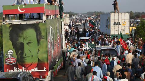 Pakistan orders troop deployment in capital as ousted PM Khan leads rally