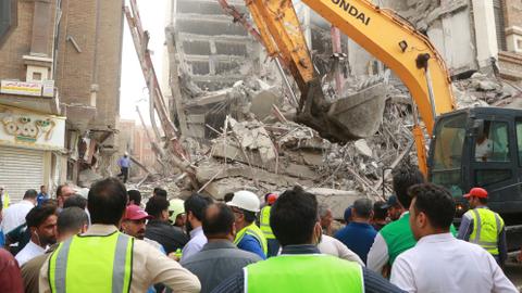 Death toll rises in Iran building collapse, rescue efforts underway