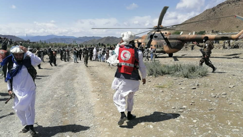Survivors dig by hand after Afghanistan quake as foreign aid arrives