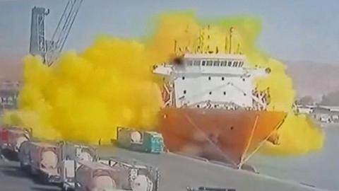 Toxic gas explosion at Jordan's Aqaba port kills many, injures hundreds