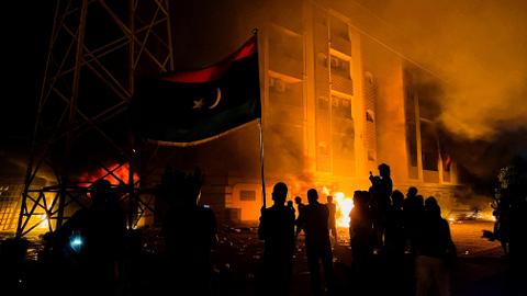 Libyan protesters vow to continue demonstrating until demands met