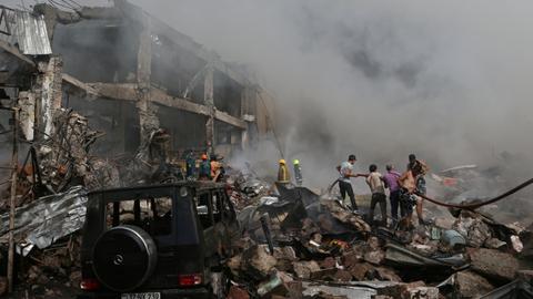 Deadly explosion hits market in Armenian capital